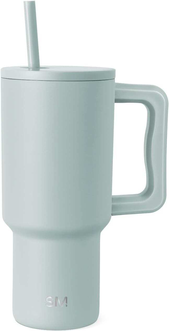 Simple Modern Insulated Tumbler with Handle & Straw