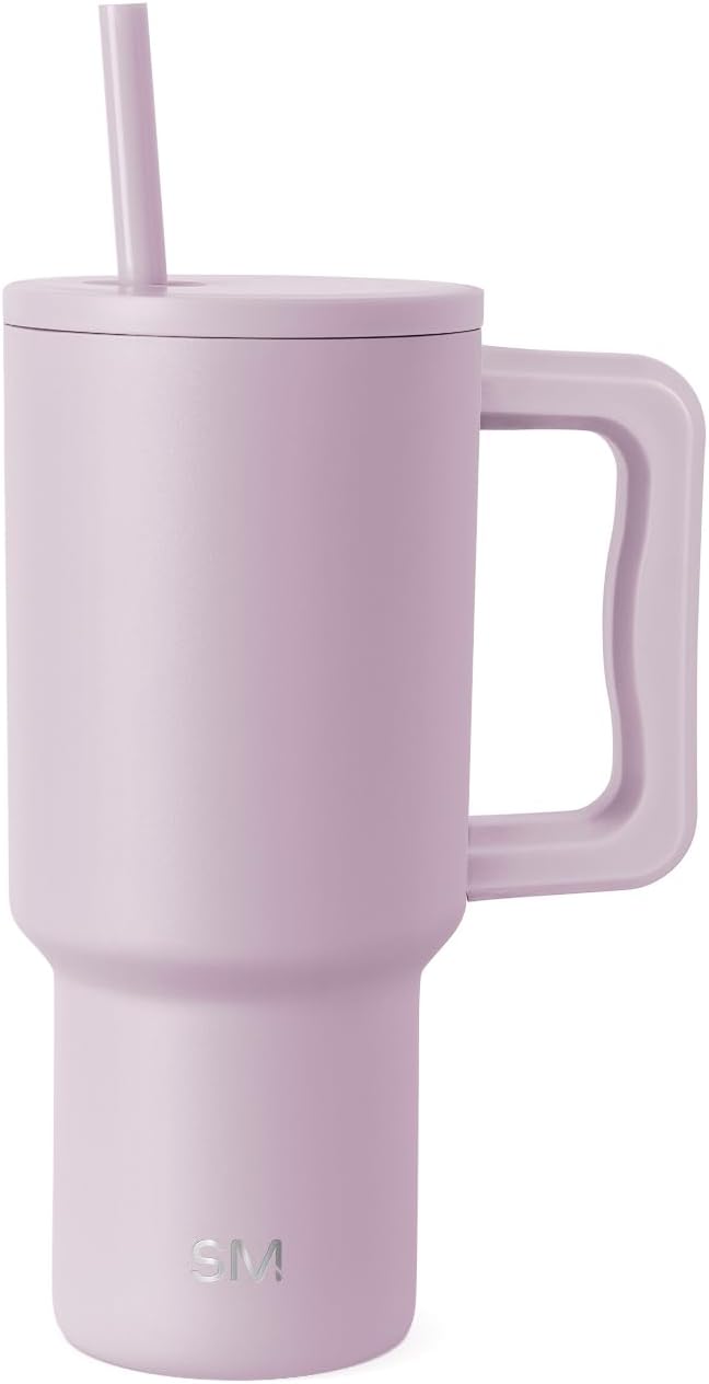 Simple Modern Insulated Tumbler with Handle & Straw