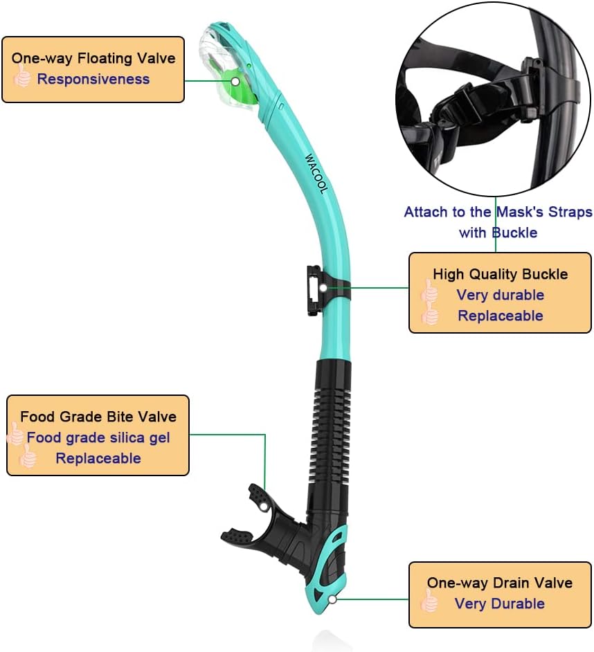Snorkel Set for Adults – Anti-Fog Mask & Dry Snorkel