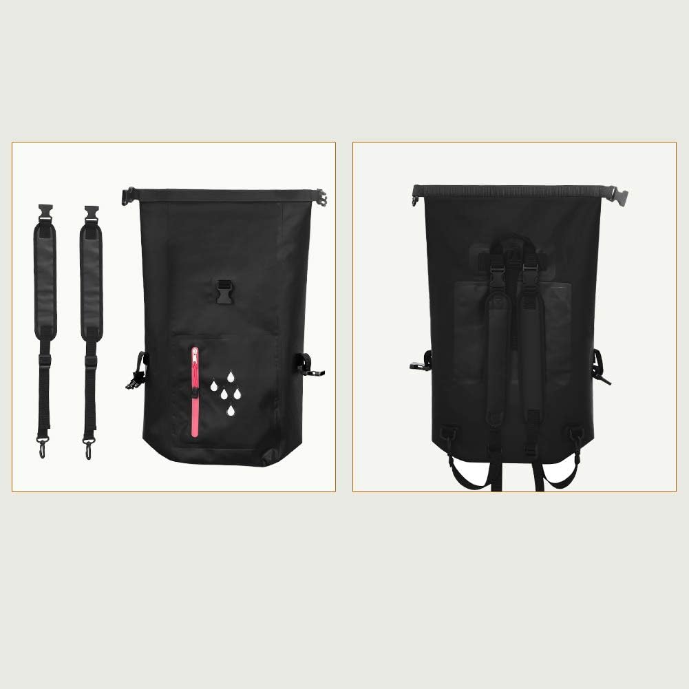 25L Waterproof Dry Bag Backpack with Phone Pouch