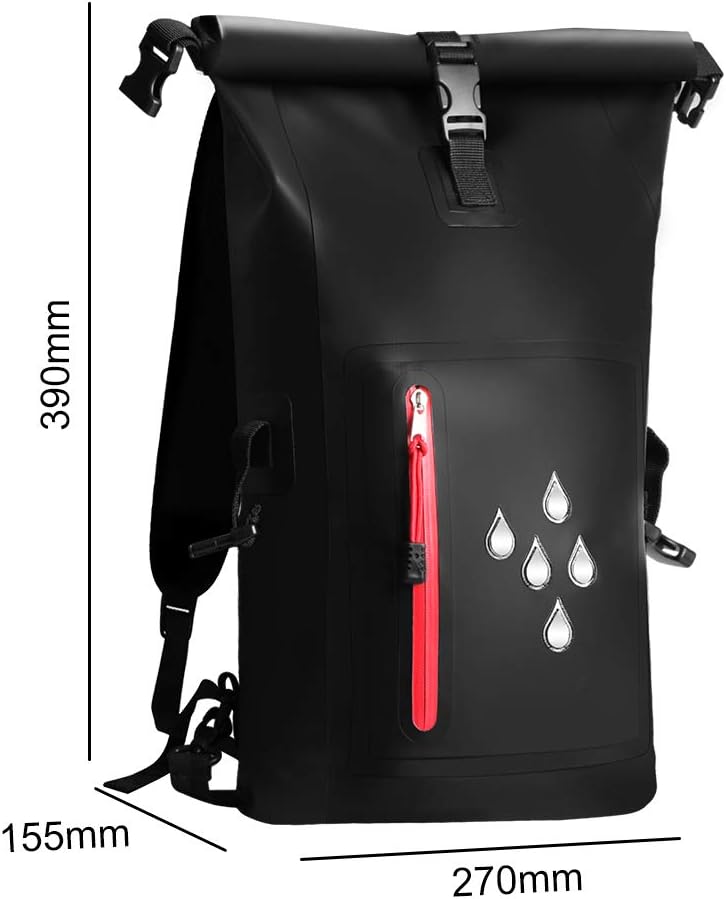25L Waterproof Dry Bag Backpack with Phone Pouch