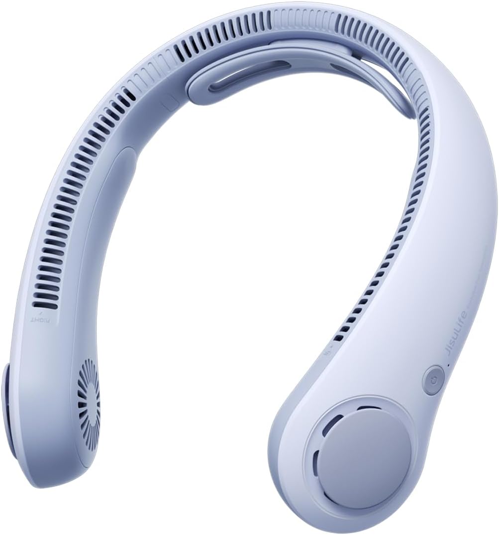 Hands-Free Portable Neck Fan – 5 Speeds, 5000mAh, Bladeless