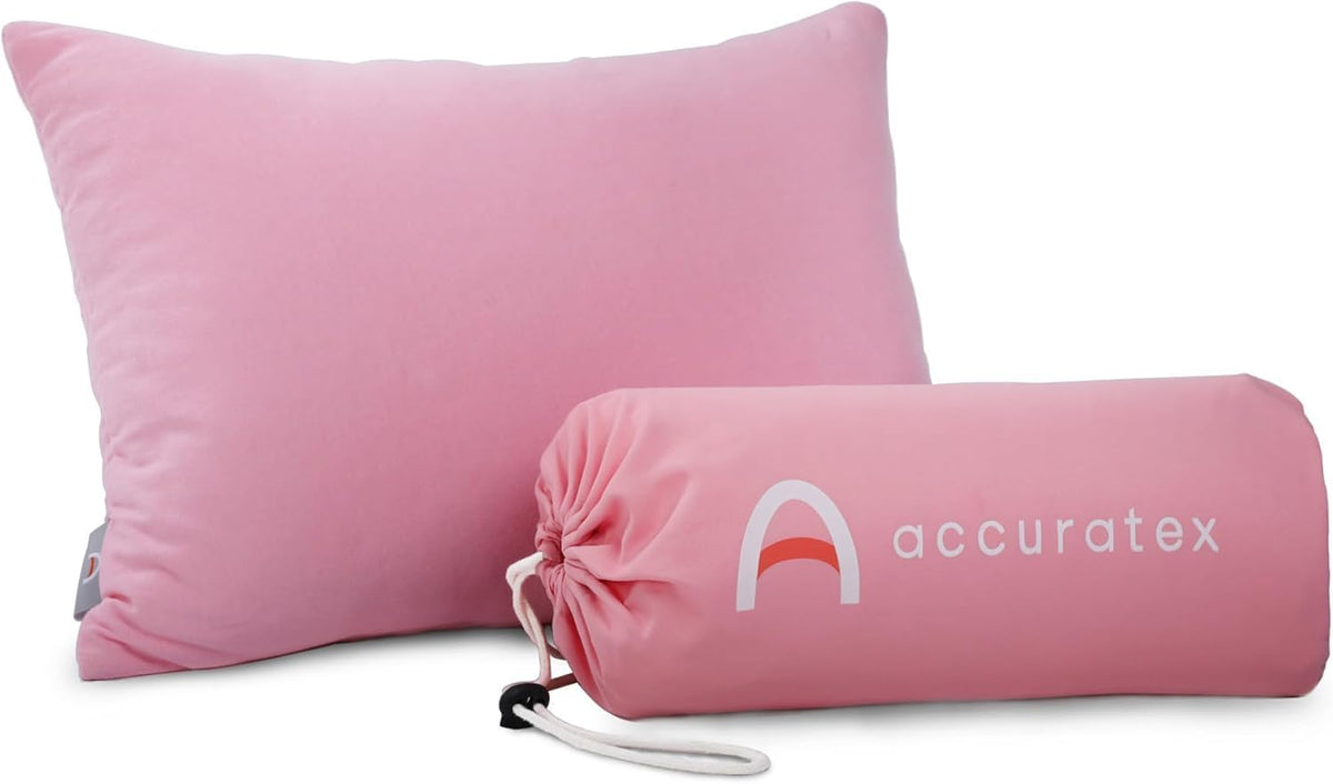 Shredded Memory Foam Camping Pillow with Cotton Cover