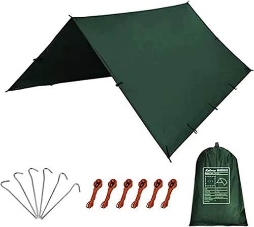 4m x 4m Waterproof Camping Tarp & Hammock Rain Fly