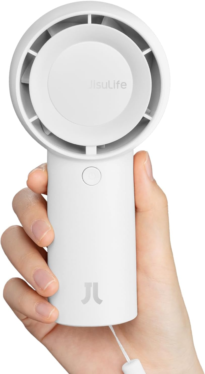 JISULIFE Handheld Turbo Fan – 4000mAh, 5 Speeds