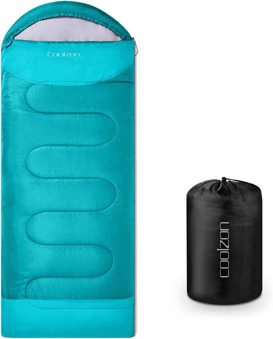 Lightweight 3-Season Camping Sleeping Bag with Compression Sack