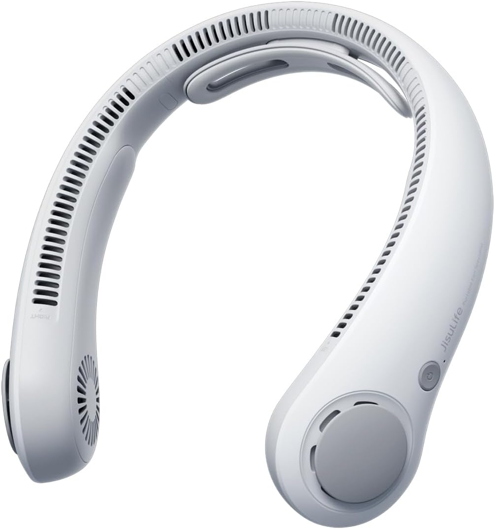 Hands-Free Portable Neck Fan – 5 Speeds, 5000mAh, Bladeless