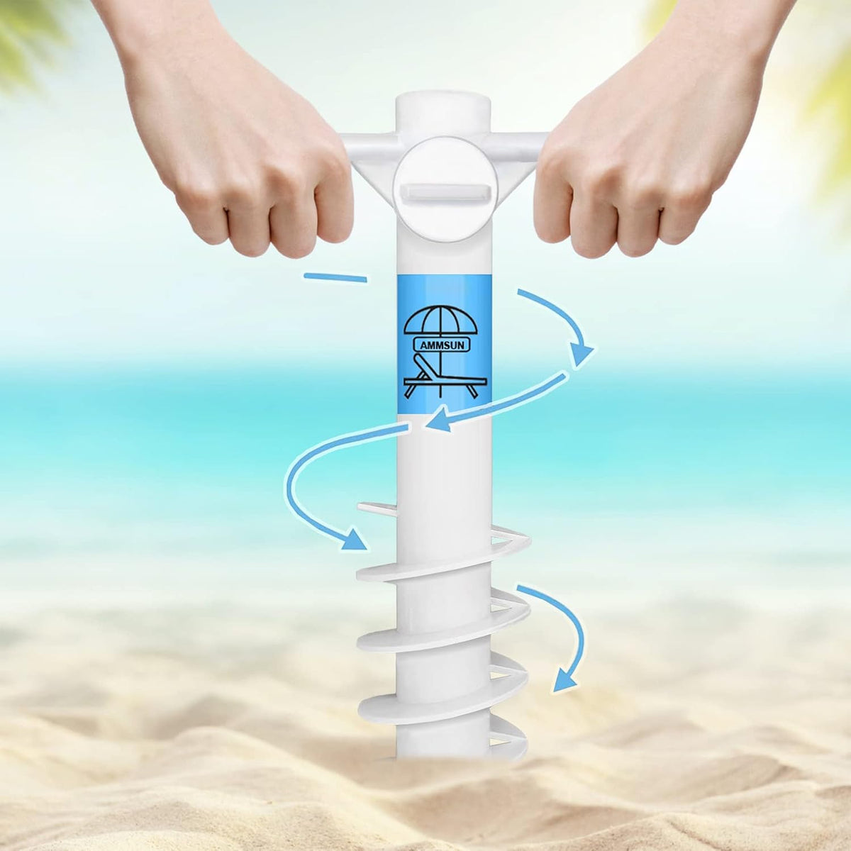 Heavy-Duty Beach Umbrella Sand Anchor