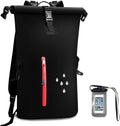 25L Waterproof Dry Bag Backpack with Phone Pouch