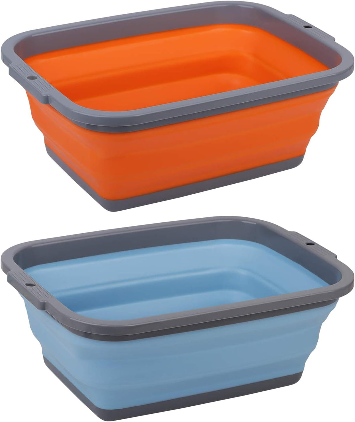 Collapsible Camping Sink Tubs – 2 Pack, 8.5L Each