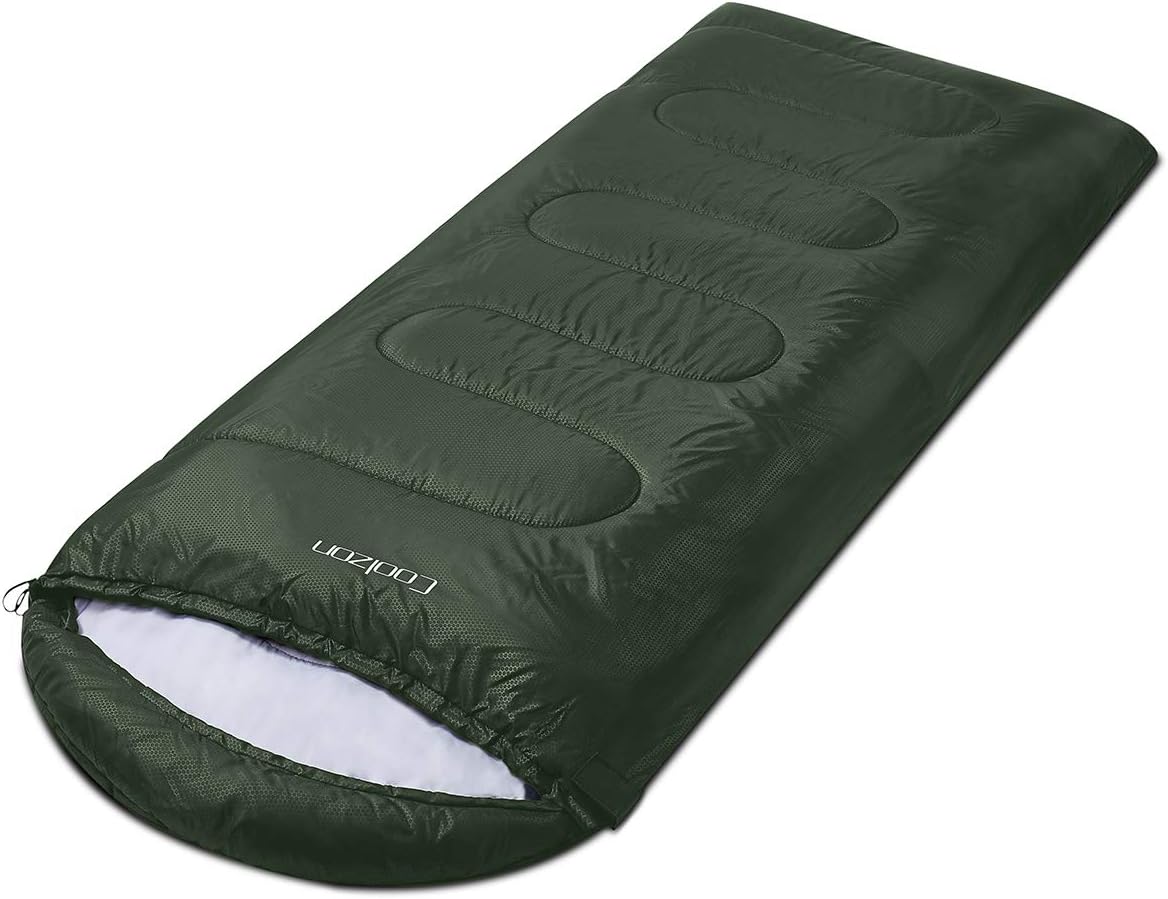 Lightweight 3-Season Camping Sleeping Bag with Compression Sack
