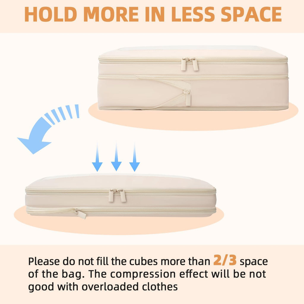Compression Packing Cubes – 6 Piece Set