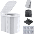 XL Portable Folding Camping Toilet with Lid