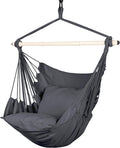 Hanging Hammock Chair Swing with 2 Cushions