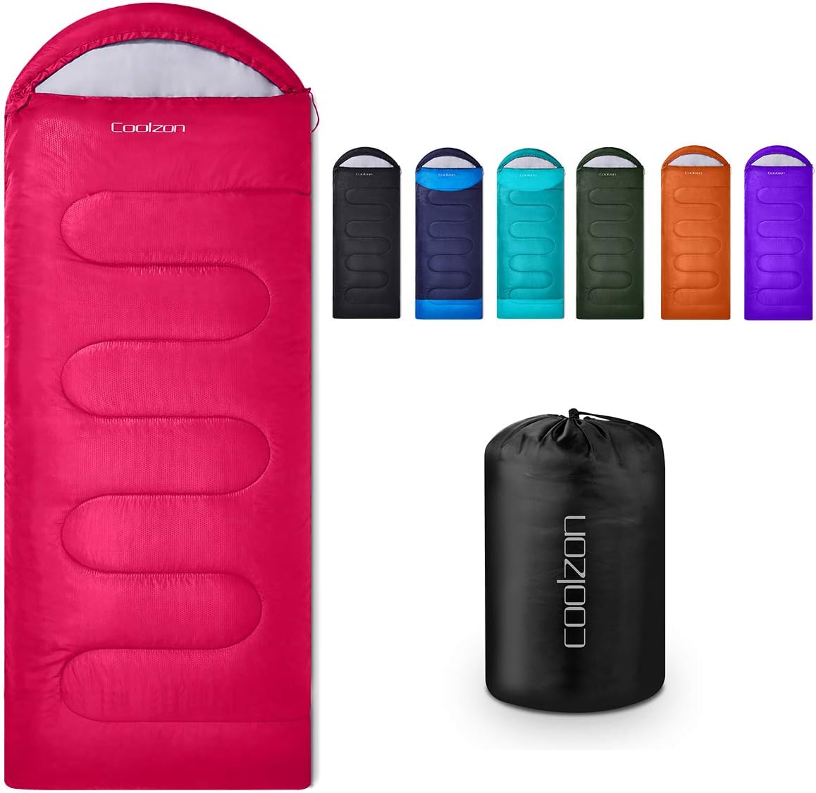 Lightweight 3-Season Camping Sleeping Bag with Compression Sack