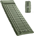 Ultra-Thick Self-Inflating Camping Sleeping Pad with Built-In Pillow