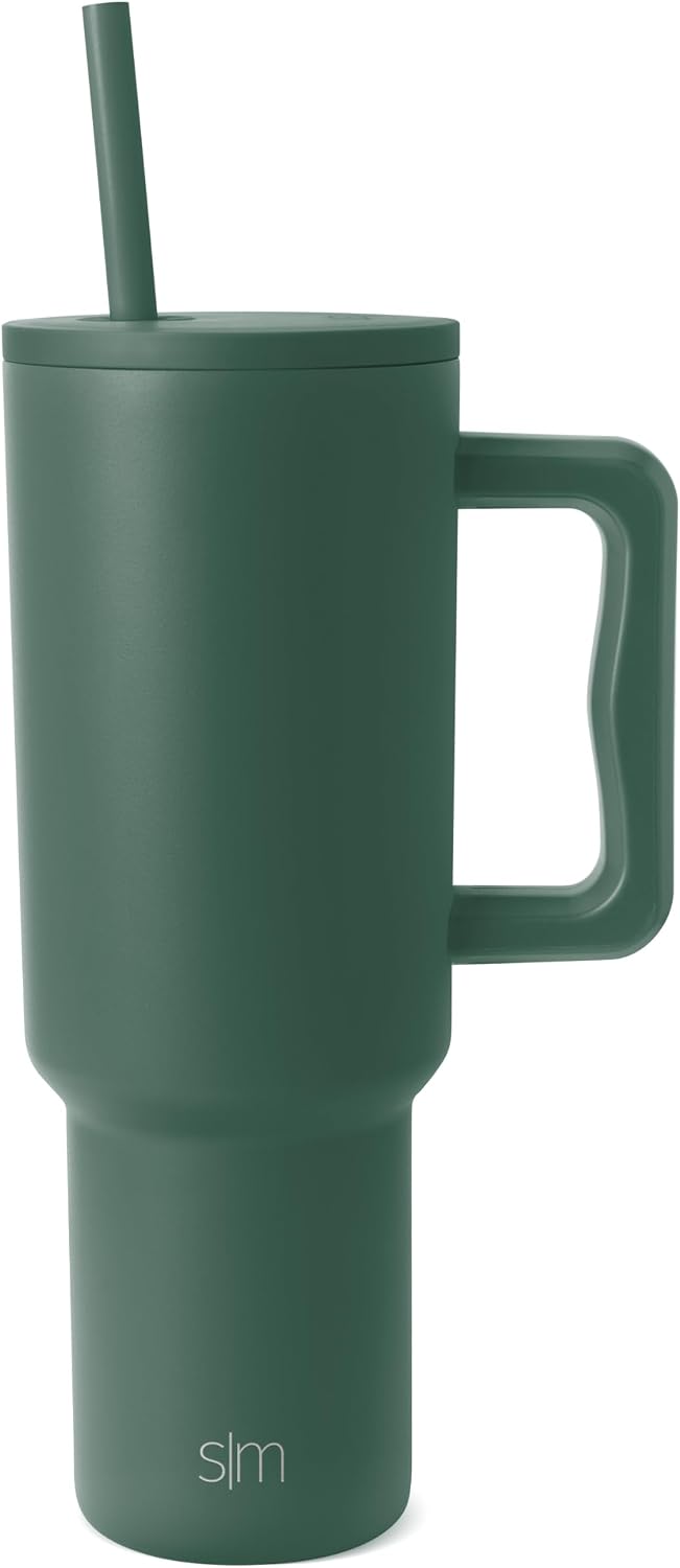 Simple Modern Insulated Tumbler with Handle & Straw