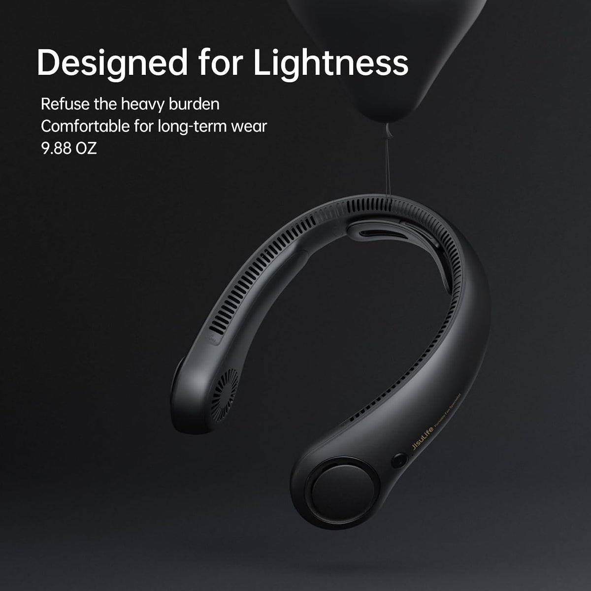 Hands-Free Portable Neck Fan – 5 Speeds, 5000mAh, Bladeless