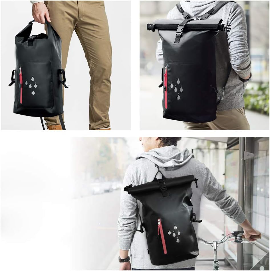25L Waterproof Dry Bag Backpack with Phone Pouch