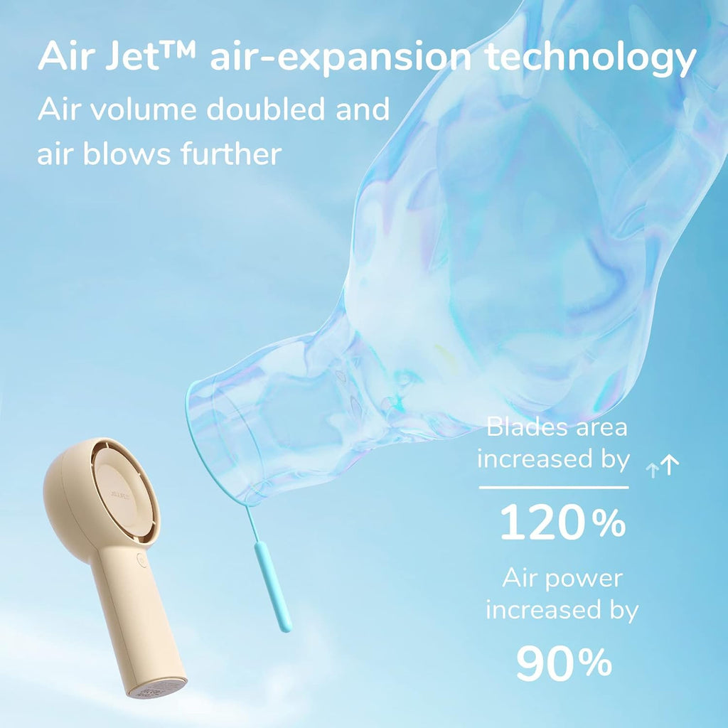 JISULIFE Handheld Turbo Fan – 4000mAh, 5 Speeds