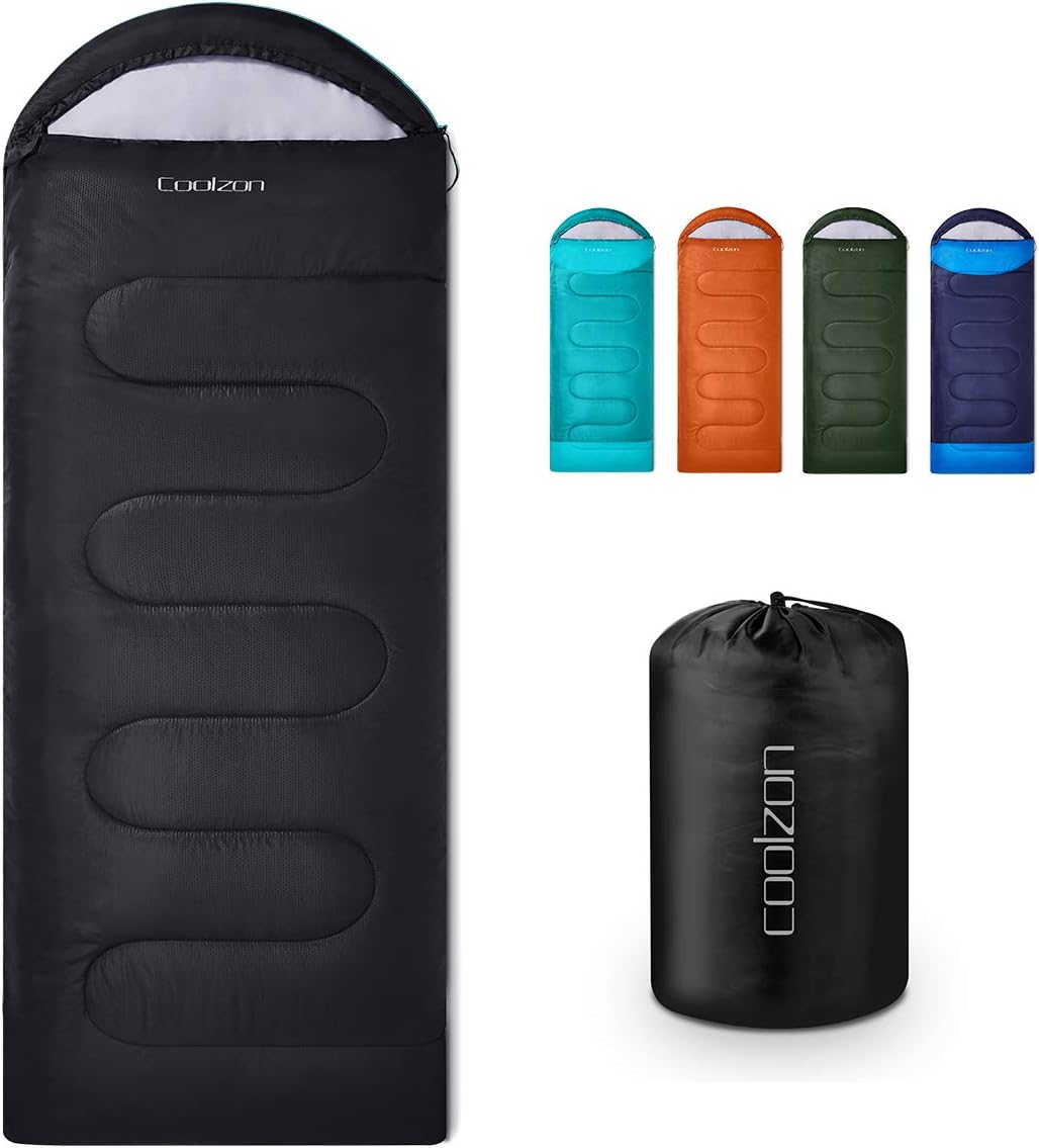 Lightweight 3-Season Camping Sleeping Bag with Compression Sack