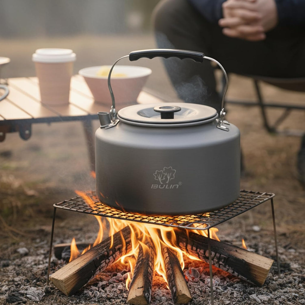 2.2L Lightweight Camping Kettle – Campfire & Stove Safe
