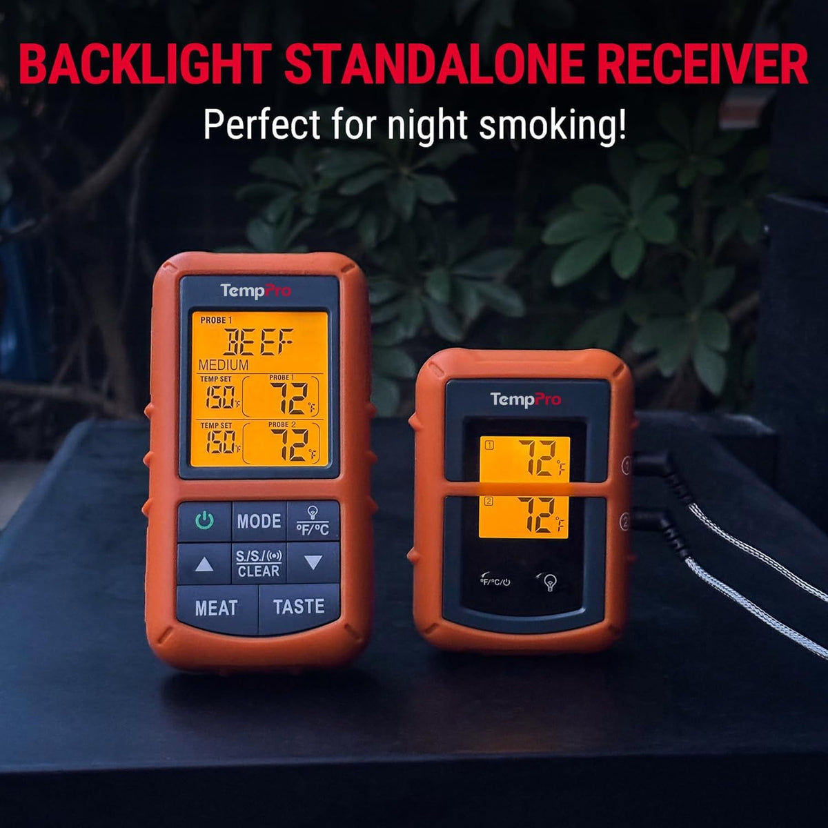 Wireless Meat Thermometer with Dual Probes – 150 m Range