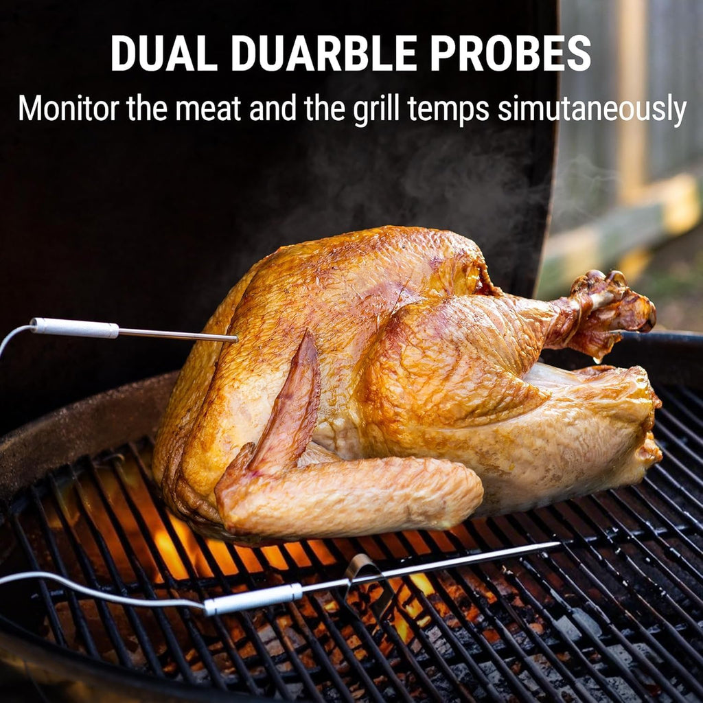 Wireless Meat Thermometer with Dual Probes – 150 m Range