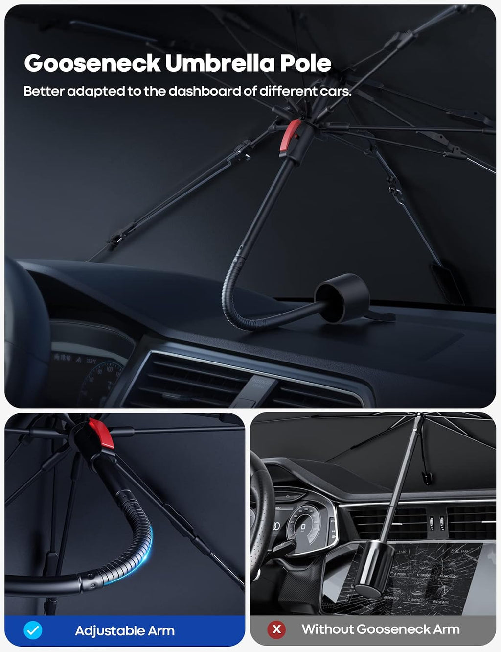 Foldable Car Windscreen Sunshade Umbrella