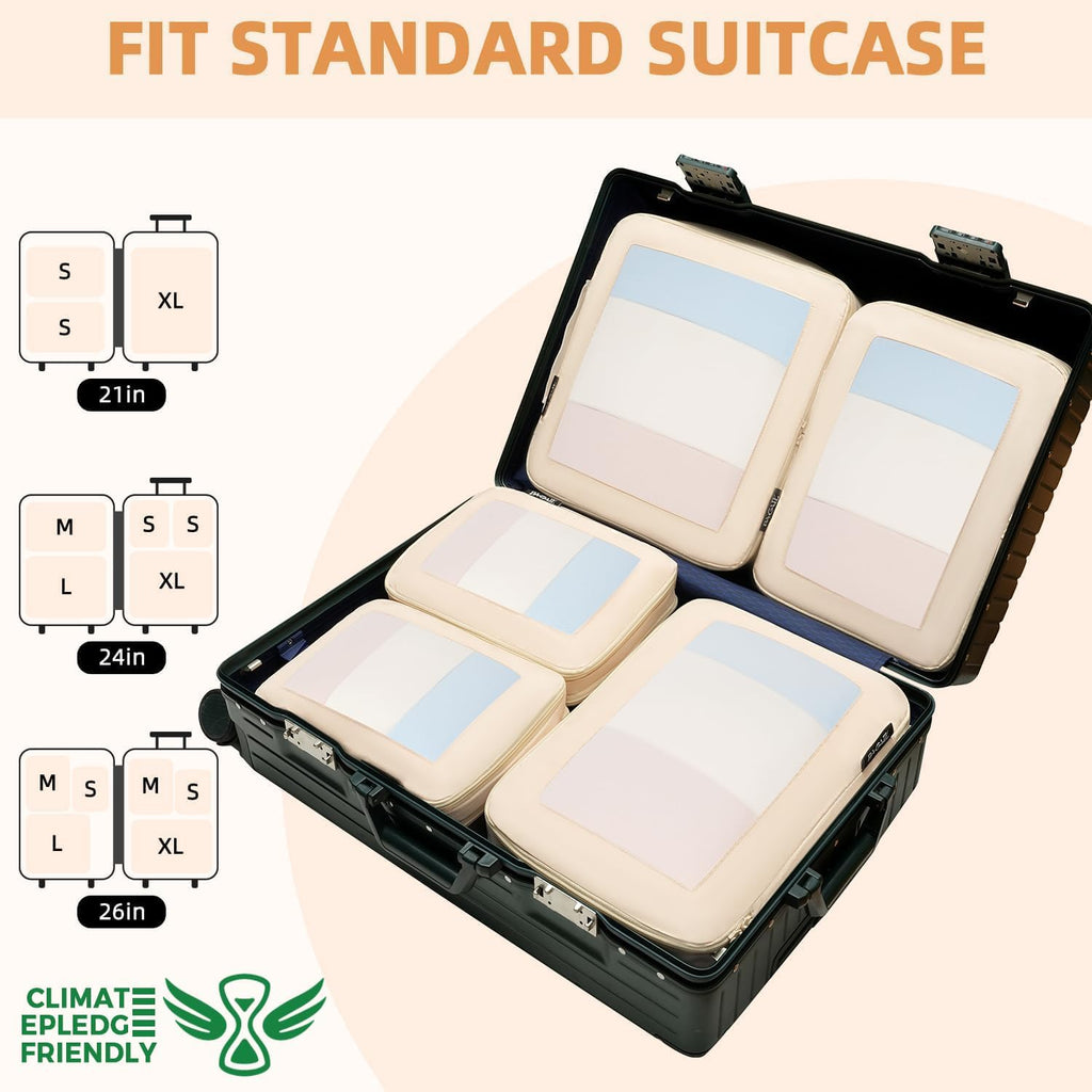 Compression Packing Cubes – 6 Piece Set