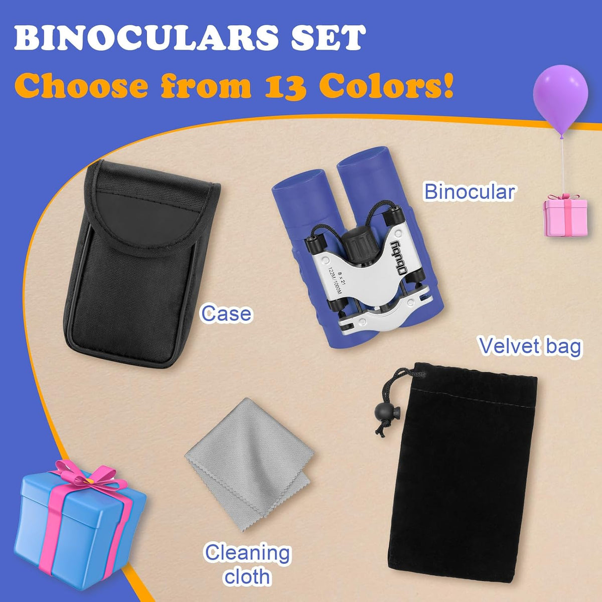 Real Binoculars for Kids – 8x21 Shockproof