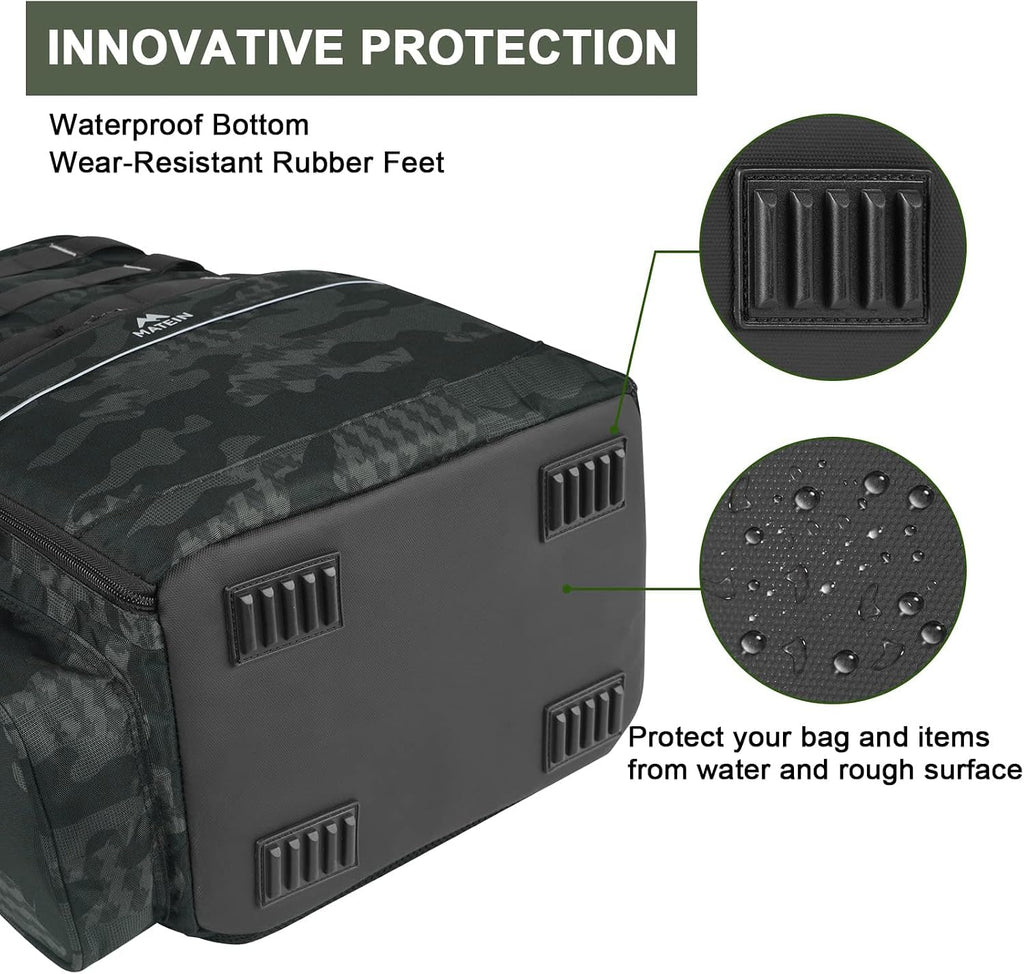 Fishing Backpack with Rod Holders & Insulated Cooler