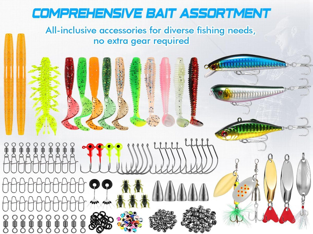 137-Piece Fishing Lure & Tackle Kit