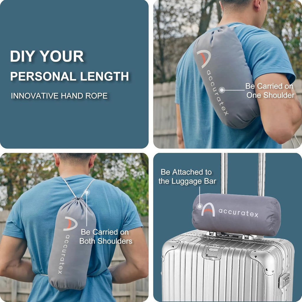 Shredded Memory Foam Camping Pillow with Cotton Cover