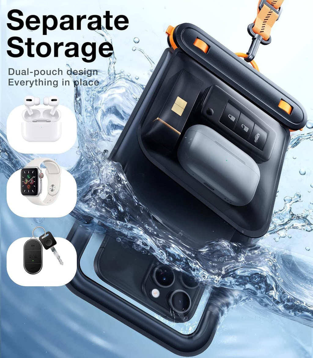 Floating Waterproof Phone Pouch with Double Pocket