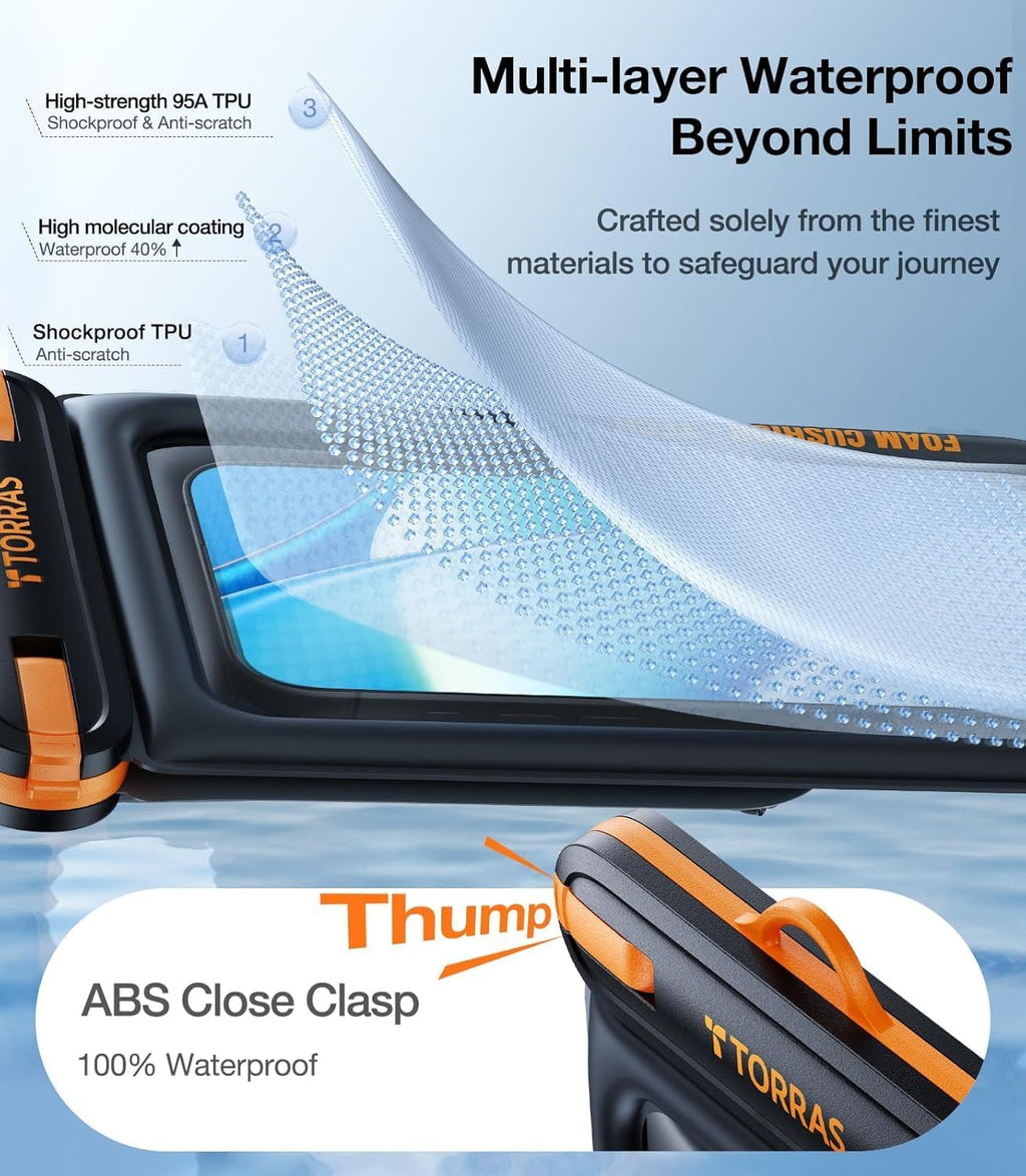 Floating Waterproof Phone Pouch with Double Pocket