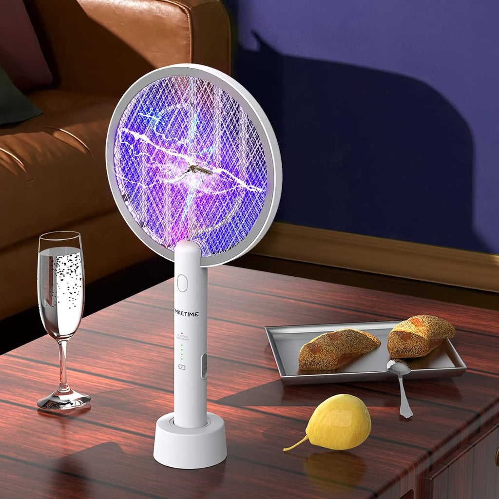 Rechargeable 4000V Electric Fly Swatter & Mosquito Zapper