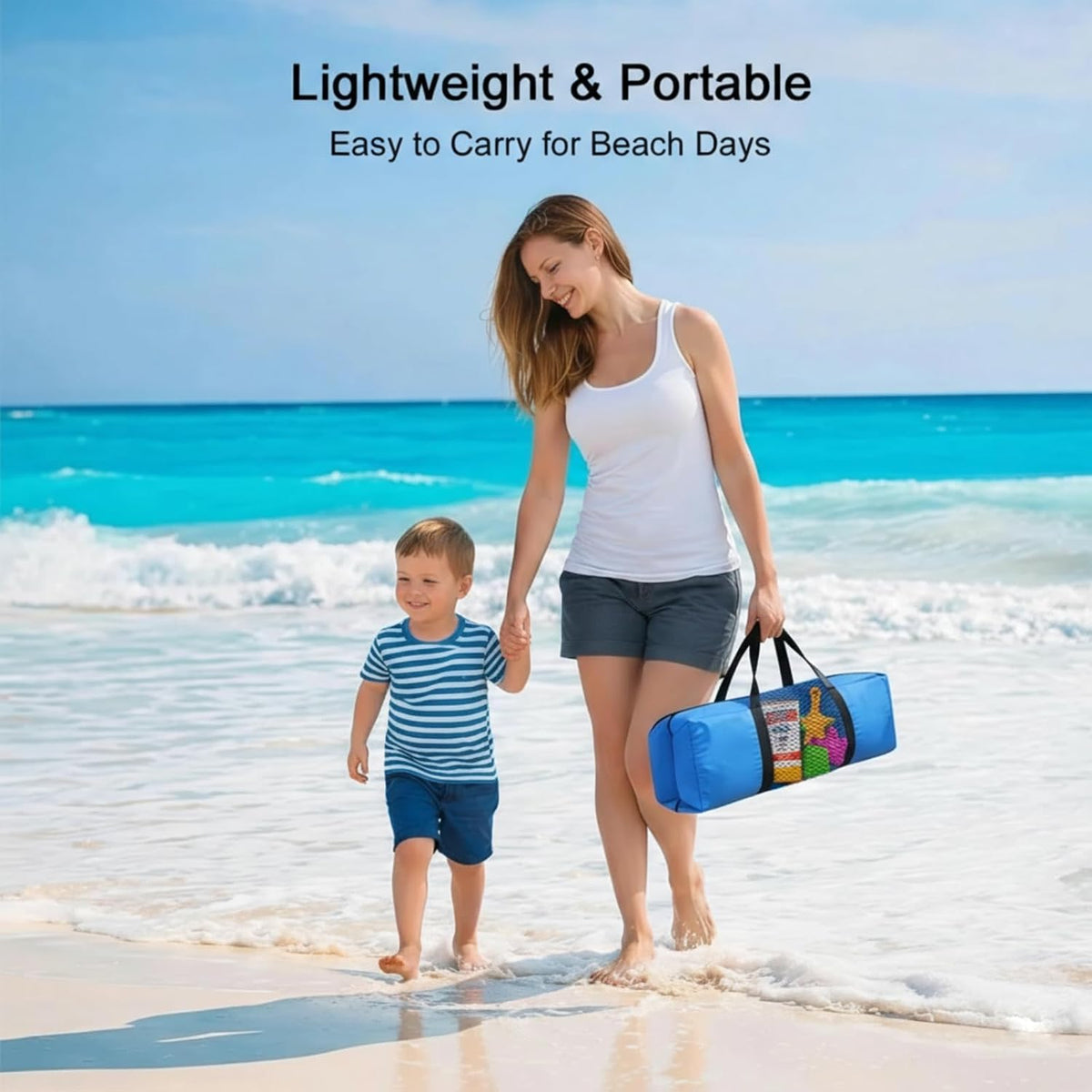 UPF 50+ Beach Sun Shelter Tent – Compact 1-2 Person