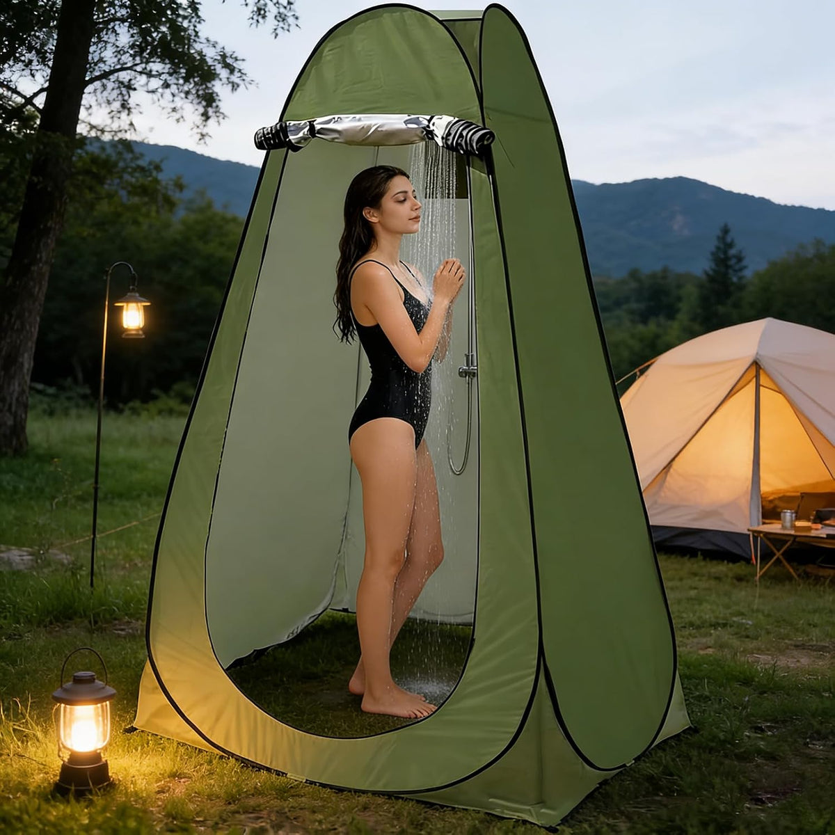 Pop-Up Privacy Shower & Toilet Tent (120 x 120 x 190 cm)