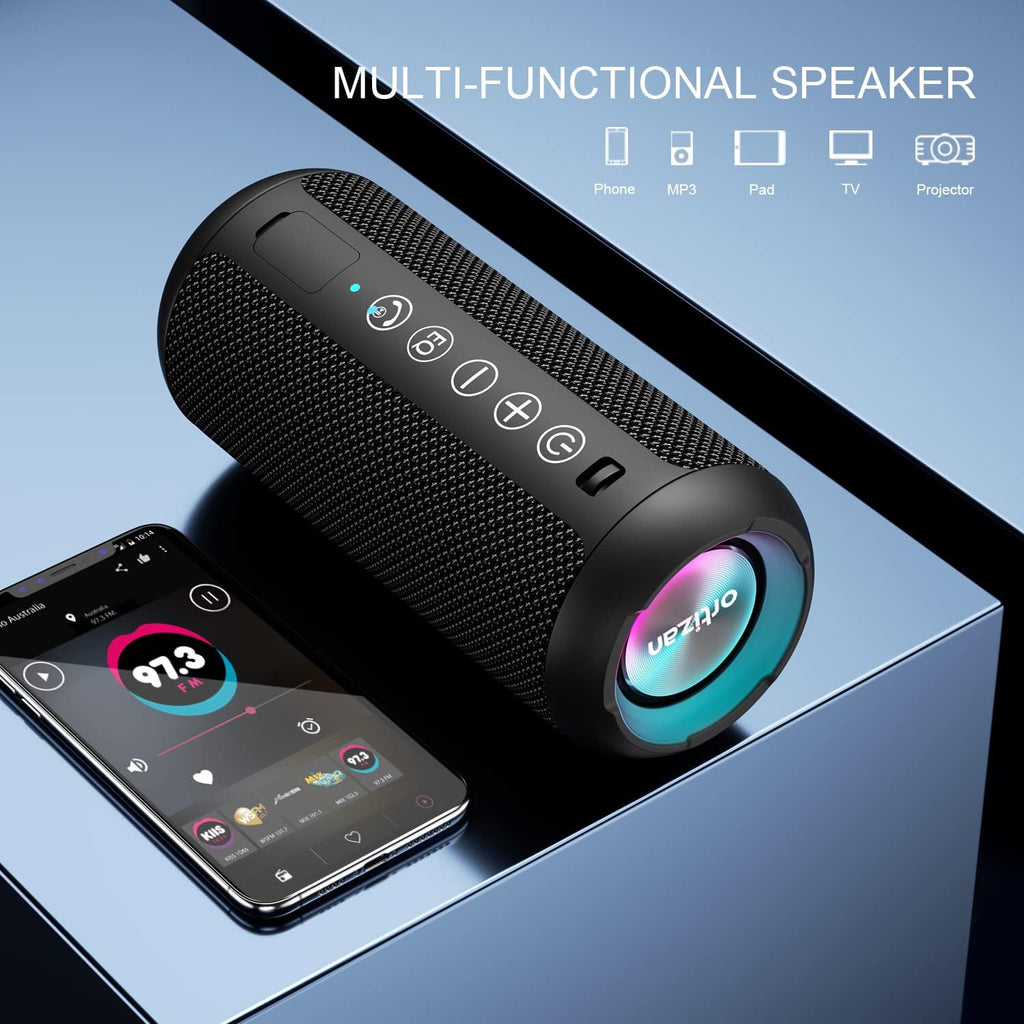 Ortizan 24W Portable Bluetooth Speaker – 360° Sound, IPX7