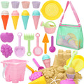 Kids Beach Sand Toy Set – 23 Pieces with Mesh Bag