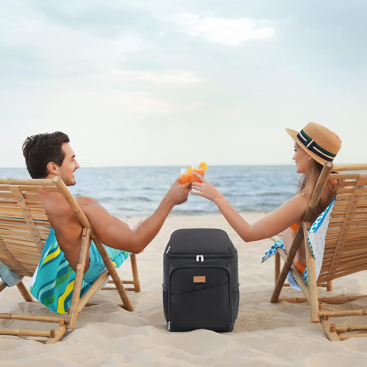 26L Insulated Cooler Backpack – Leakproof, 34 Cans