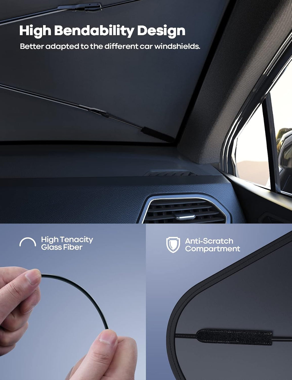 Foldable Car Windscreen Sunshade Umbrella