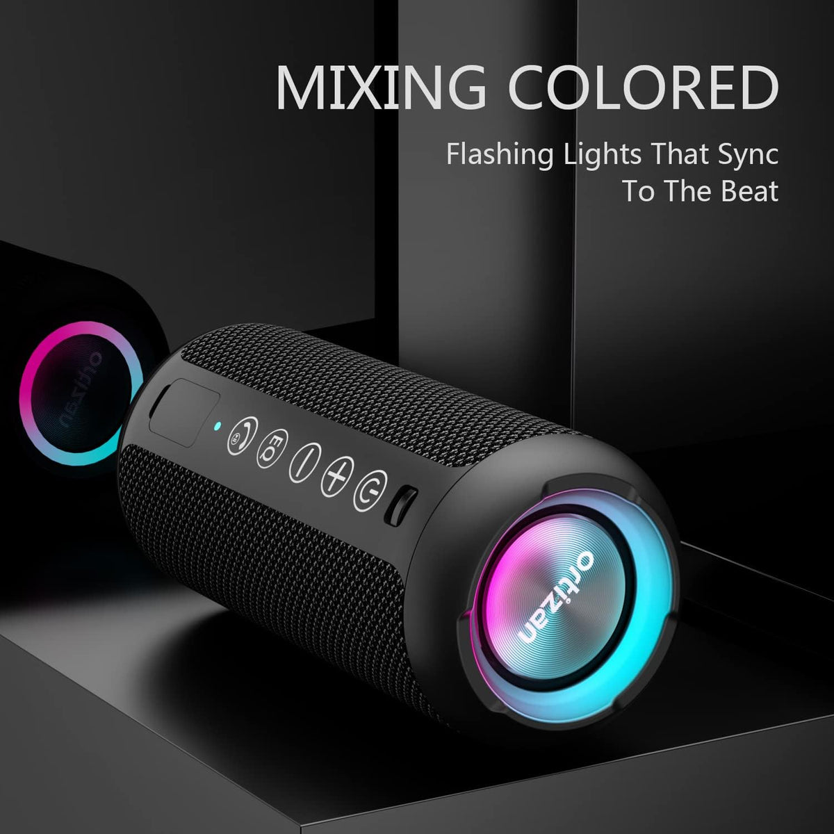 Ortizan 24W Portable Bluetooth Speaker – 360° Sound, IPX7