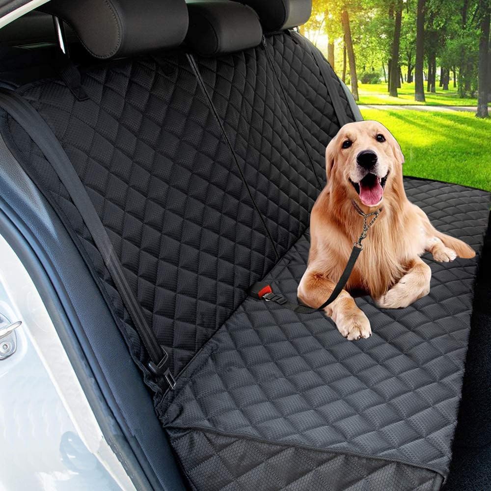 Waterproof Dog Car Seat Cover & Hammock with Mesh Window