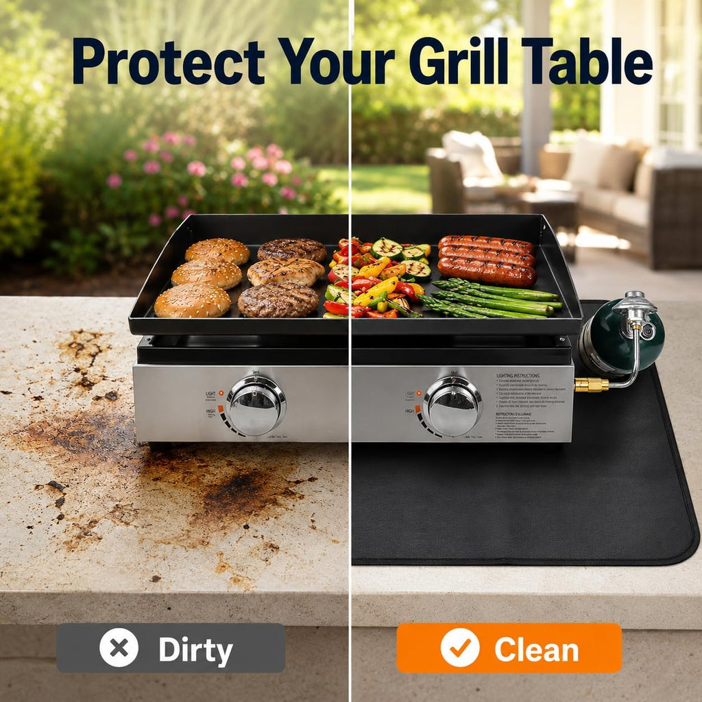 Fireproof Under-BBQ Mat – Protects Decks & Tables