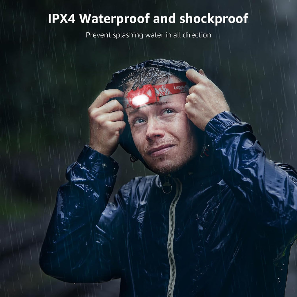 Rechargeable LED Head Torch 2 Pack – Spot, Flood & Red Light