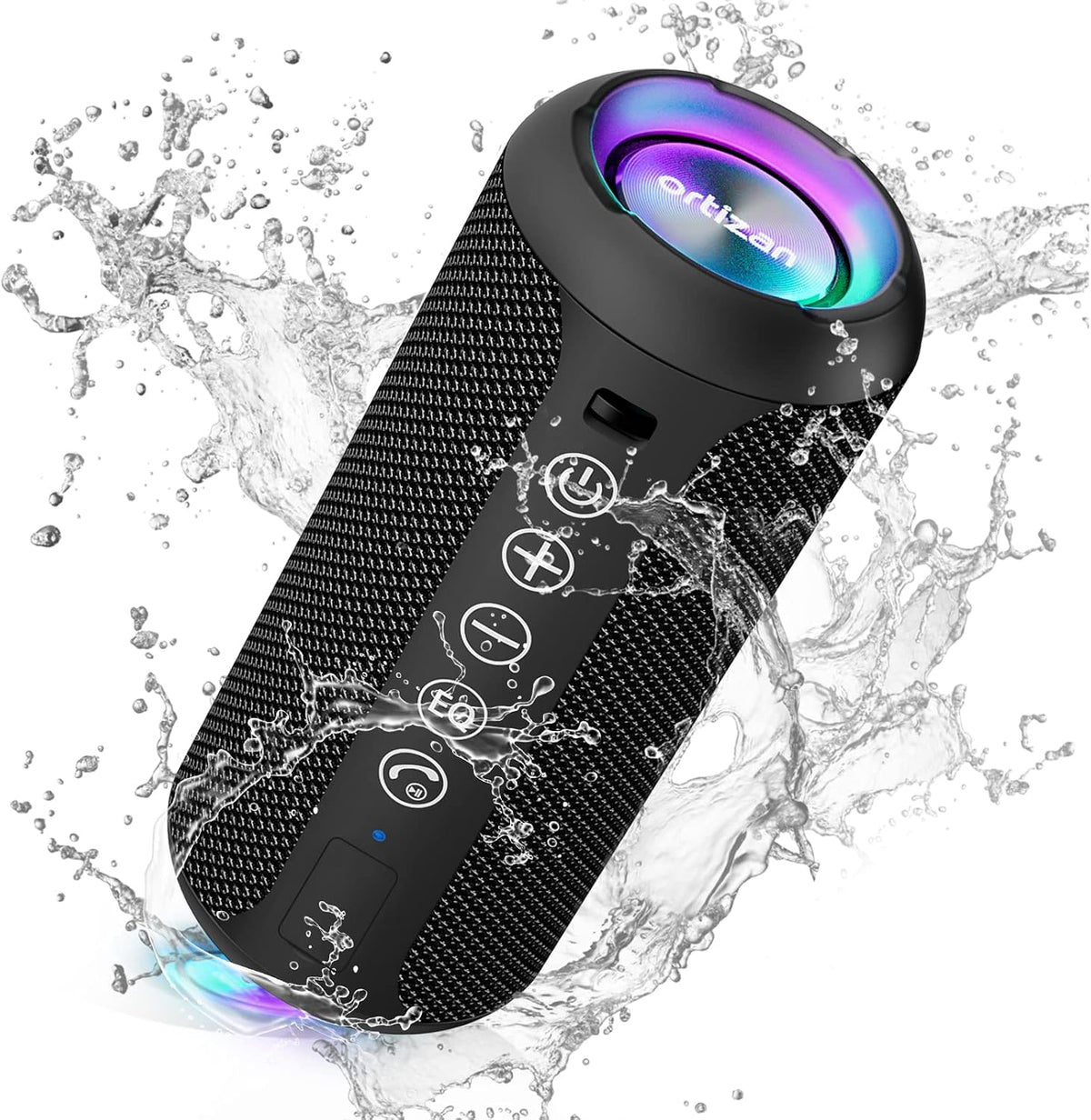 Ortizan 24W Portable Bluetooth Speaker – 360° Sound, IPX7