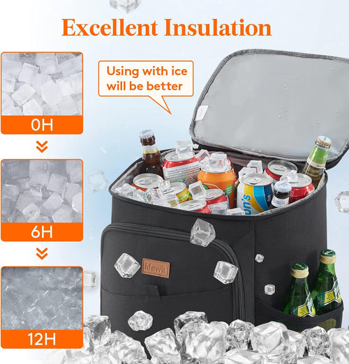 26L Insulated Cooler Backpack – Leakproof, 34 Cans