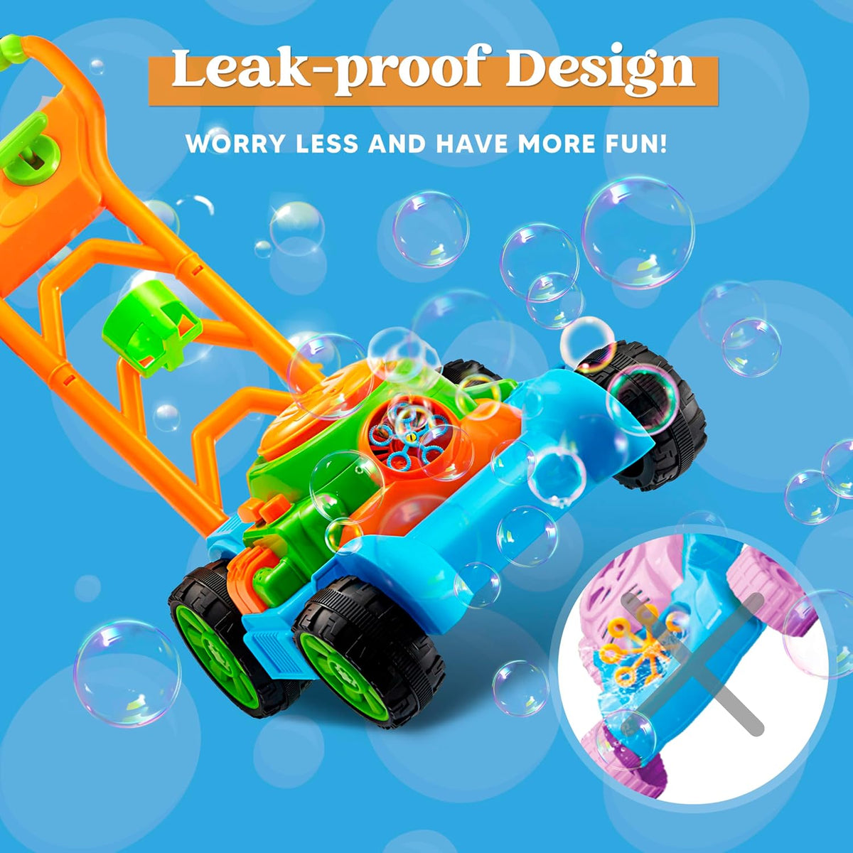 Bubble Lawn Mower Toddler Toy with Sounds